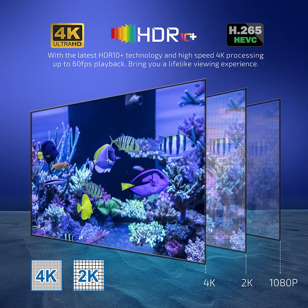 Android TV Box 11.0, X98Q Android TV Box 2 Go De RAM 16 Go De ROM avec Clavier sans Fil, Android Box avec Amlogic S905W2 Quad Core 64 Bits, AV1 4K 3D USB 3.0 BT 4.2 TV Box,2gb+16gb
