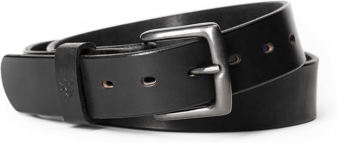 Main Street Forge All American Leather Belt | Made in USA | Men's Heavy Duty Work Belt | EDC Belt