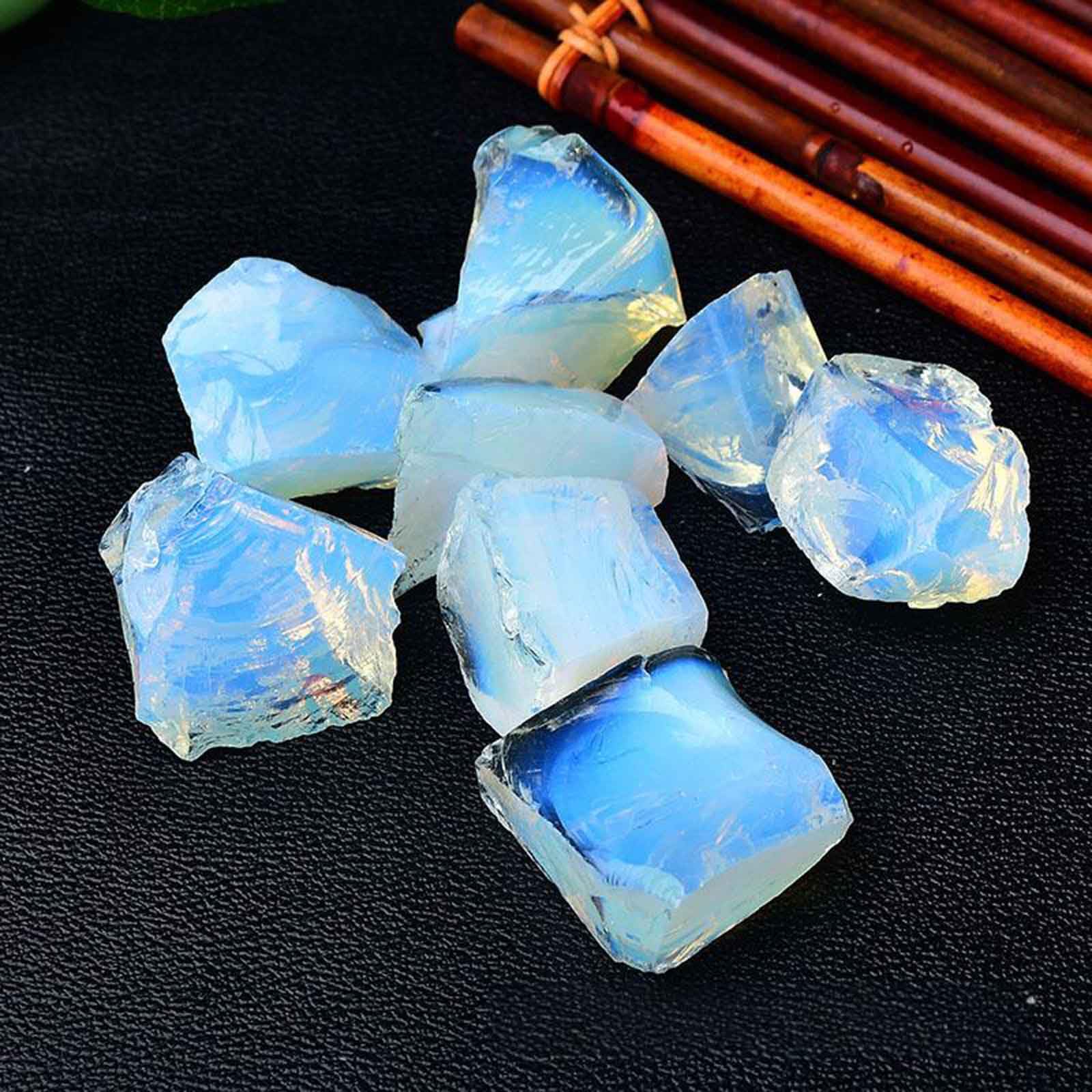 Quarzo Naturale, Cristalli Grezzi opali, for burattatura, cabbing, fontane rocciose, Decorazione, lucidatura, avvolgimento di Fili, Wicca e Reiki | 1.2~2in/2.2lb