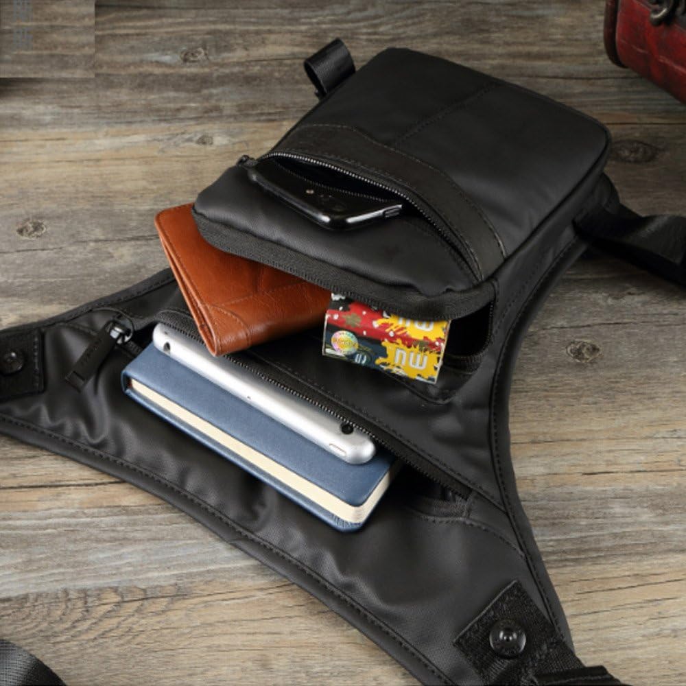 Small Waterproof Waist Fanny Pack Tactical Thigh Military Drop Leg Bag Multi-Purpose Racing Camping Hiking Motorcycle Bike Cycling Utility Pouch