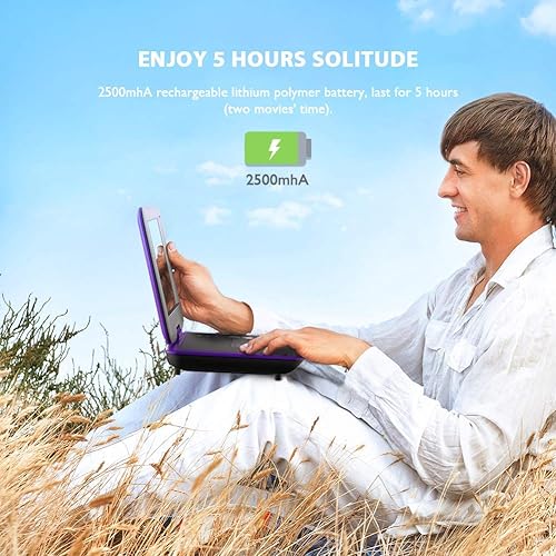 Miniatura 5 de Reproductor de DVD portátil ieGeek Purple de 11.5" y reproductor de DVD portátil ieGeek Blue de 11.5"