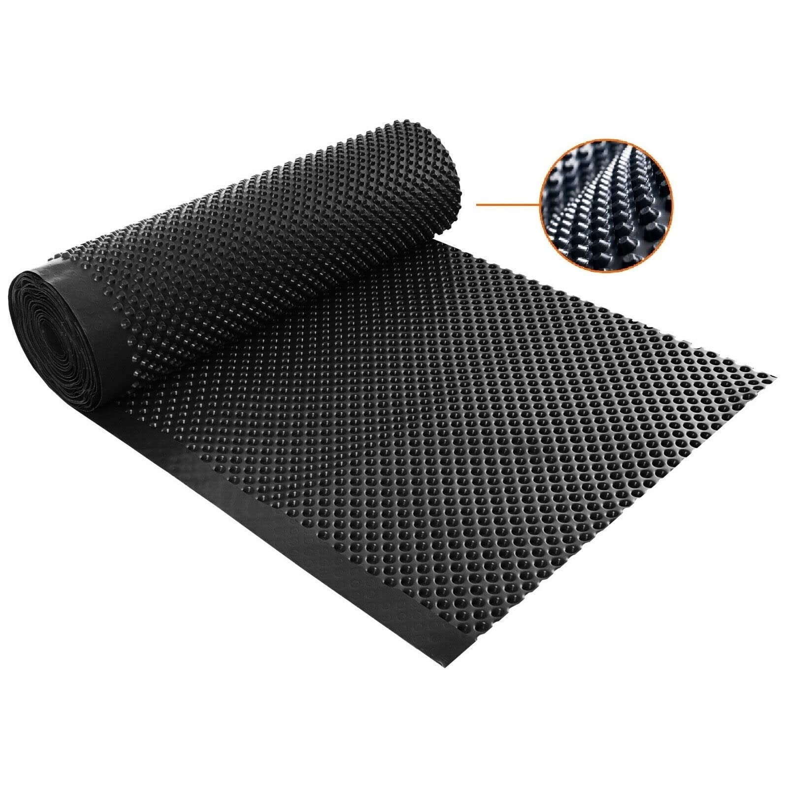 Noppenbahn 1,0x20m - 20m² | Noppenfolie | Mauerschutz | Grundmauerschutz | Drainage | Dichtungsbahn | PE Folie