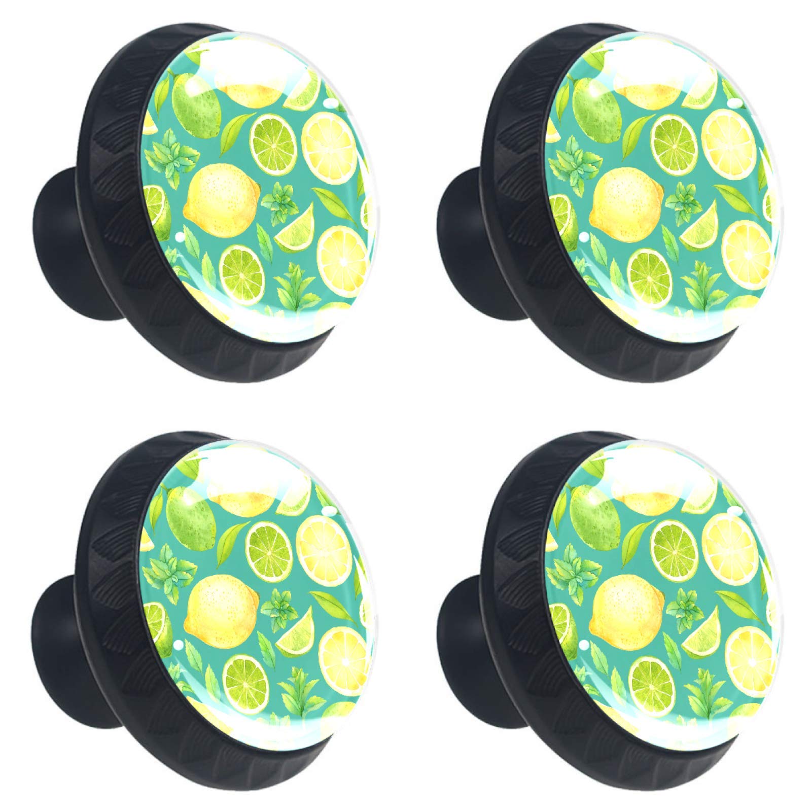 Bouton en verre pour meuble : remplacez vos poignées usées par du vert citron 30 mm