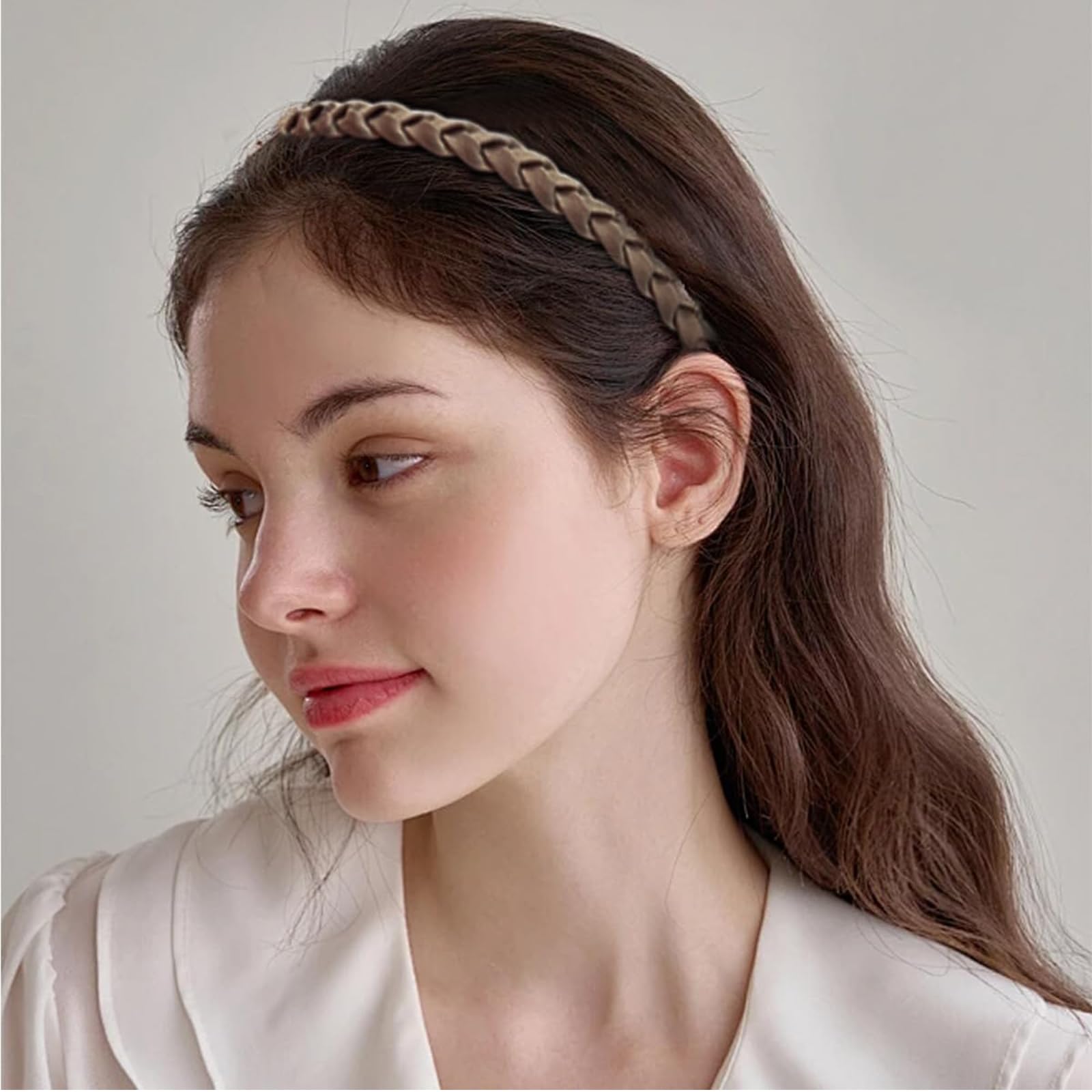 5pc Headband Set Neutral  Neutral Cotton Headbands - 6 Pack main image 4