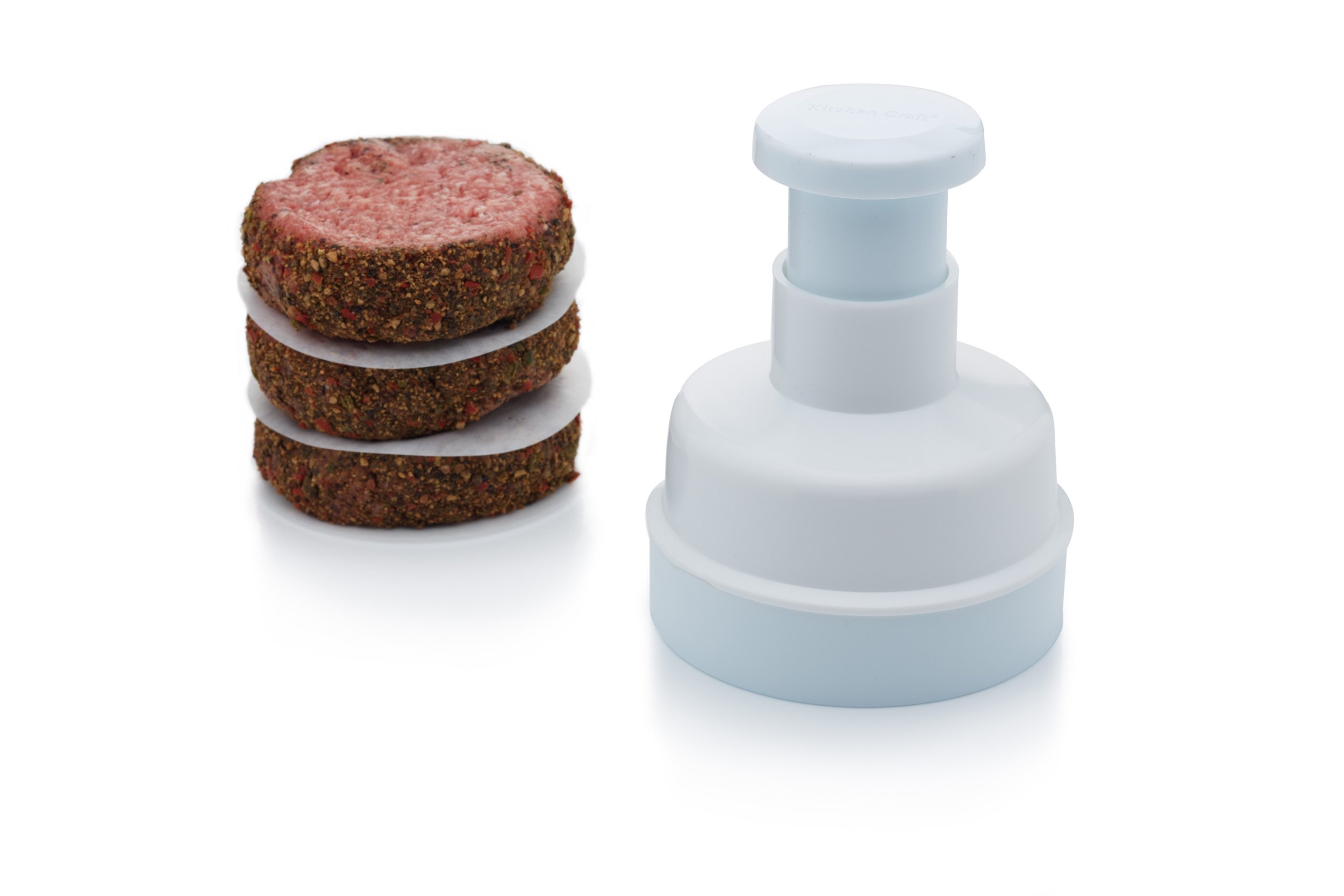 Tongmaster 4" Burger Press / 8.5Cm With 100G Seasoning Mix & Burger Discs