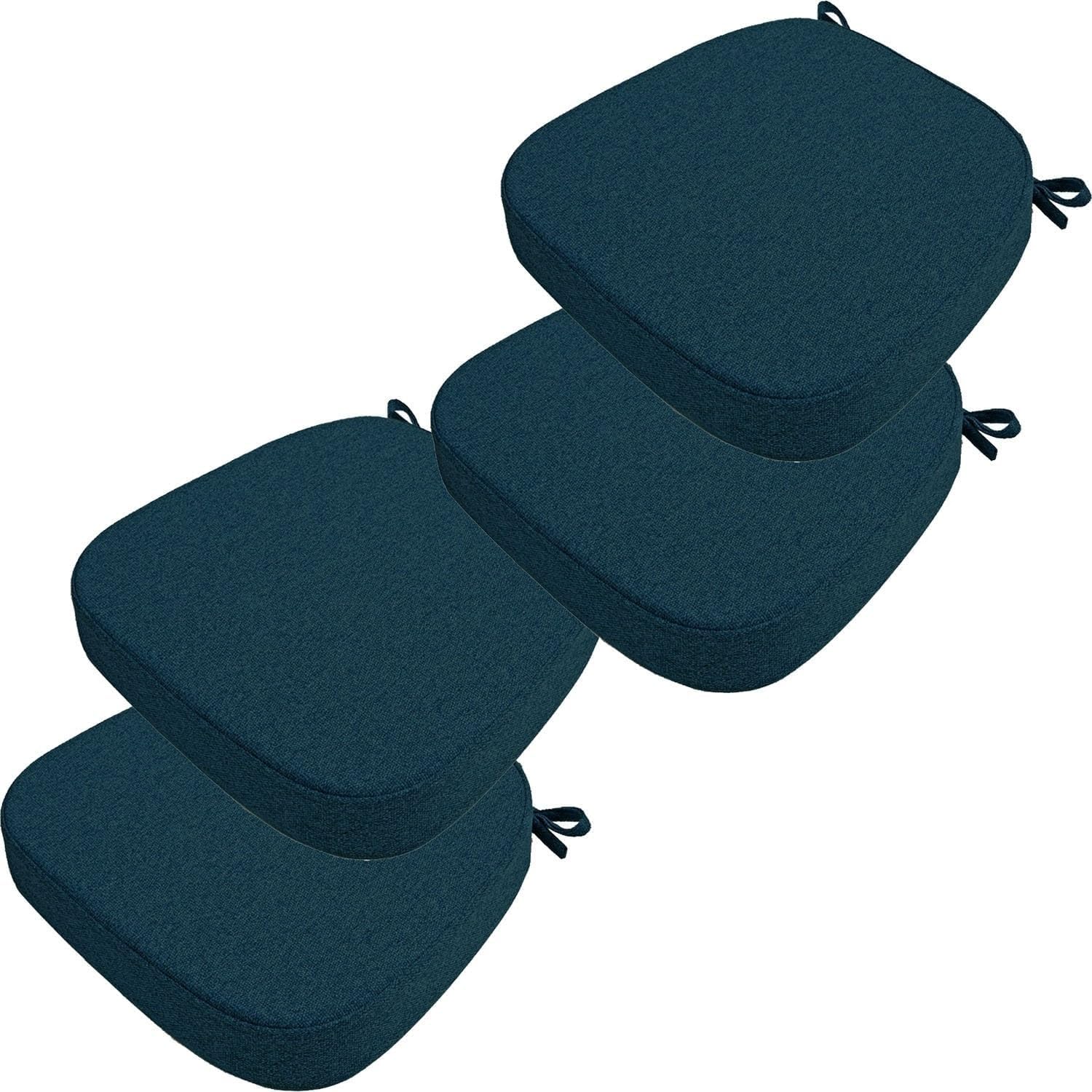 Coussin de chaise déhoussable dark green lot de 2 galettes confortables 43x42 cm cuisine et salon