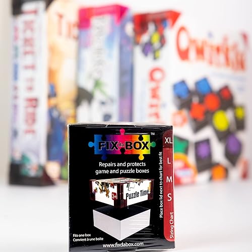 FixDaBox Juego X piezas de plástico de soporte de esquina para reparar y proteger tu caja de juegos o rompecabezas. Clip sobre esquinas de tapa