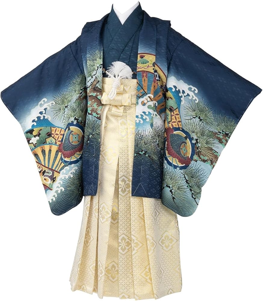 七五三 5歳 男児 110cm 着物 羽織 袴 セット 紺 兜 楽天市場】＼クーポンあり／ 【豪華安心12点フルセット】 七五三