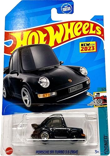 Hot Wheels Porsche 911 Turbo 3.6 (964), Tooned 55 (negro)