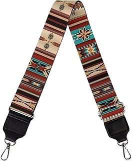 Aztec Crossbody Purse Strap Replacement Ethnic Purse Strap for Women Adjustable Bag Straps Replacement,Aztec Tribal, Aztec Tribal, One Size