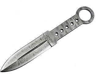 Handmade Damascus Steel Throwing Knife – Full Tang Precision Blade | Professional Throwing Knives for Target Practice | Balanced Knife for Outdoor Sport & Training