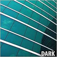 Vista 4 de BDF PRGN - Película de ventana de color premium, alto control de calor y privacidad durante el día, verde exterior, interior plateado, 36 pulgadas x