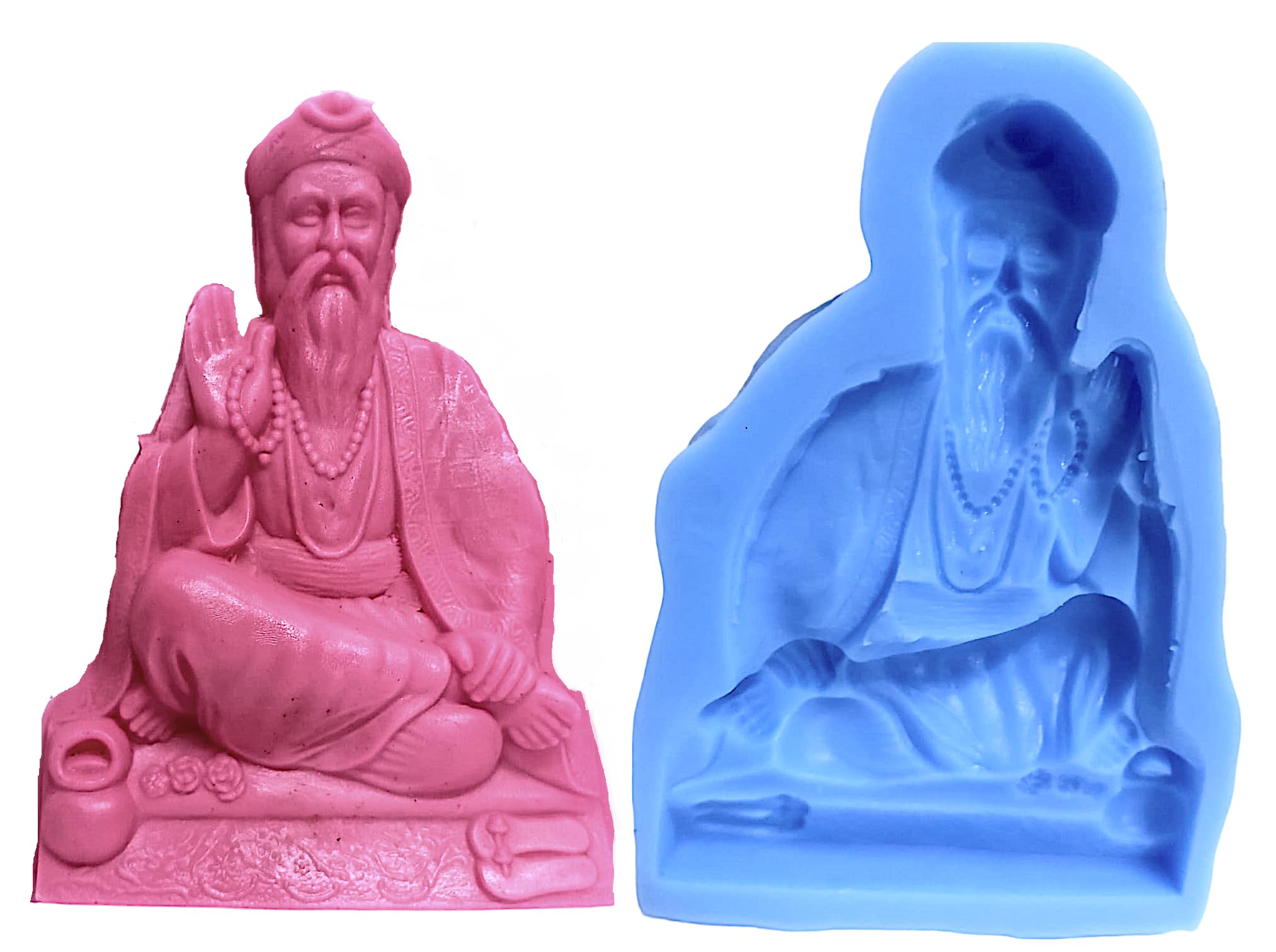 AVA Guru Nanak Sahib Silicone Mold Sikhism Sikh Dharma god Silicone Mold Flexible and Reusable Silicone Mold-image-16