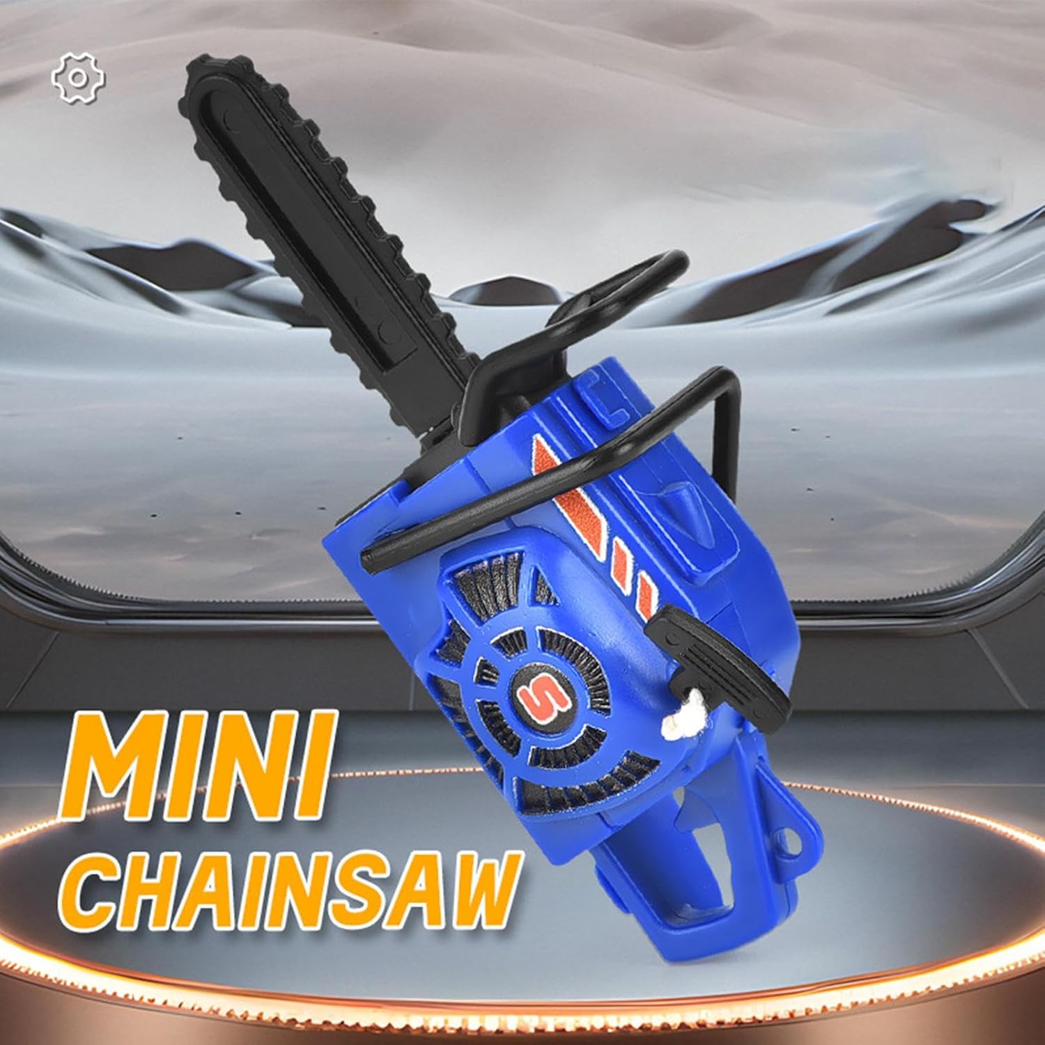 Mini Toy Chainsaw, Small Pendant Construction Tool, Fun Pretend Play Accessory, Portable Toy Chainsaw, for Men Boyfriend Boys Birthday Party Daily Travel Backpack Purse Wallet