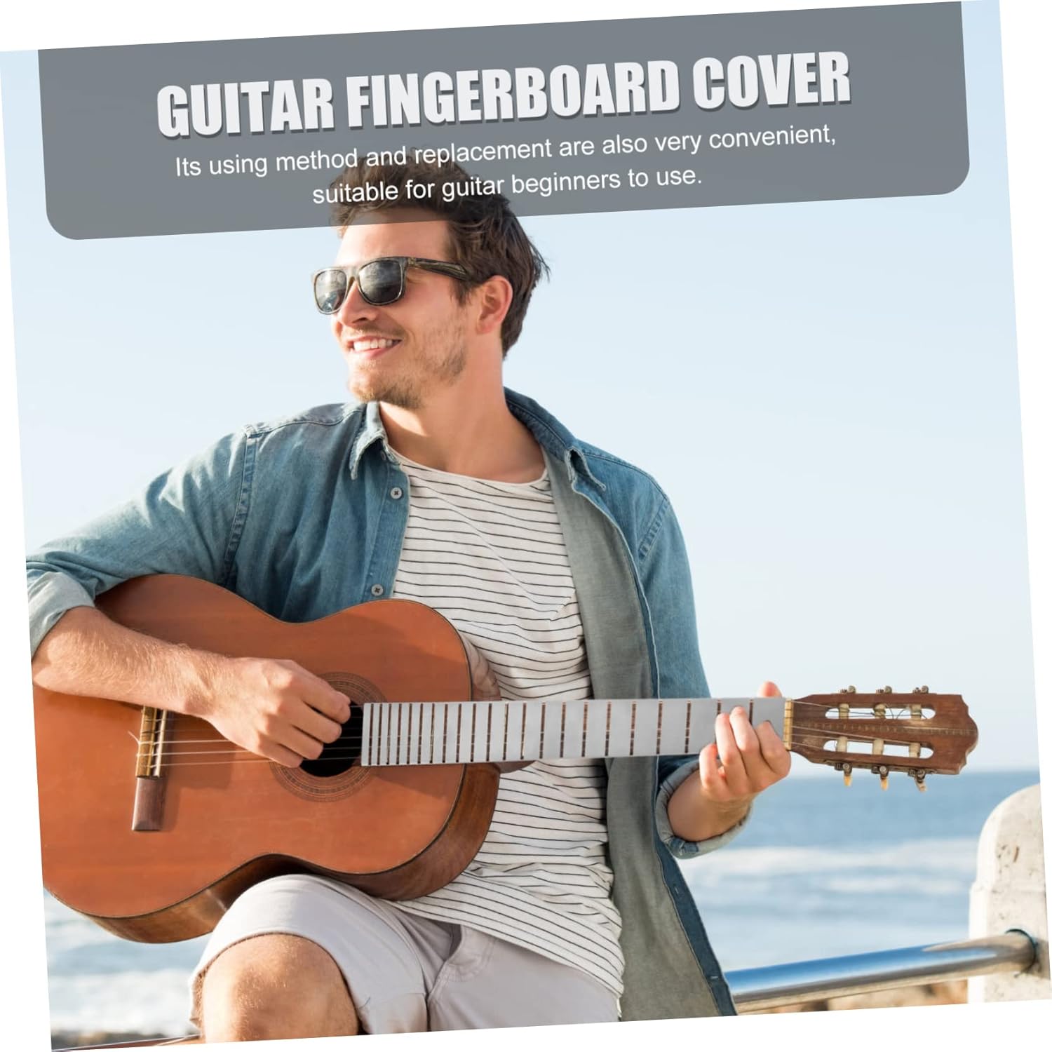 FUTUREORYY ウクレレ用フィンガーボードカバー アルミ製リプレイスメントギ