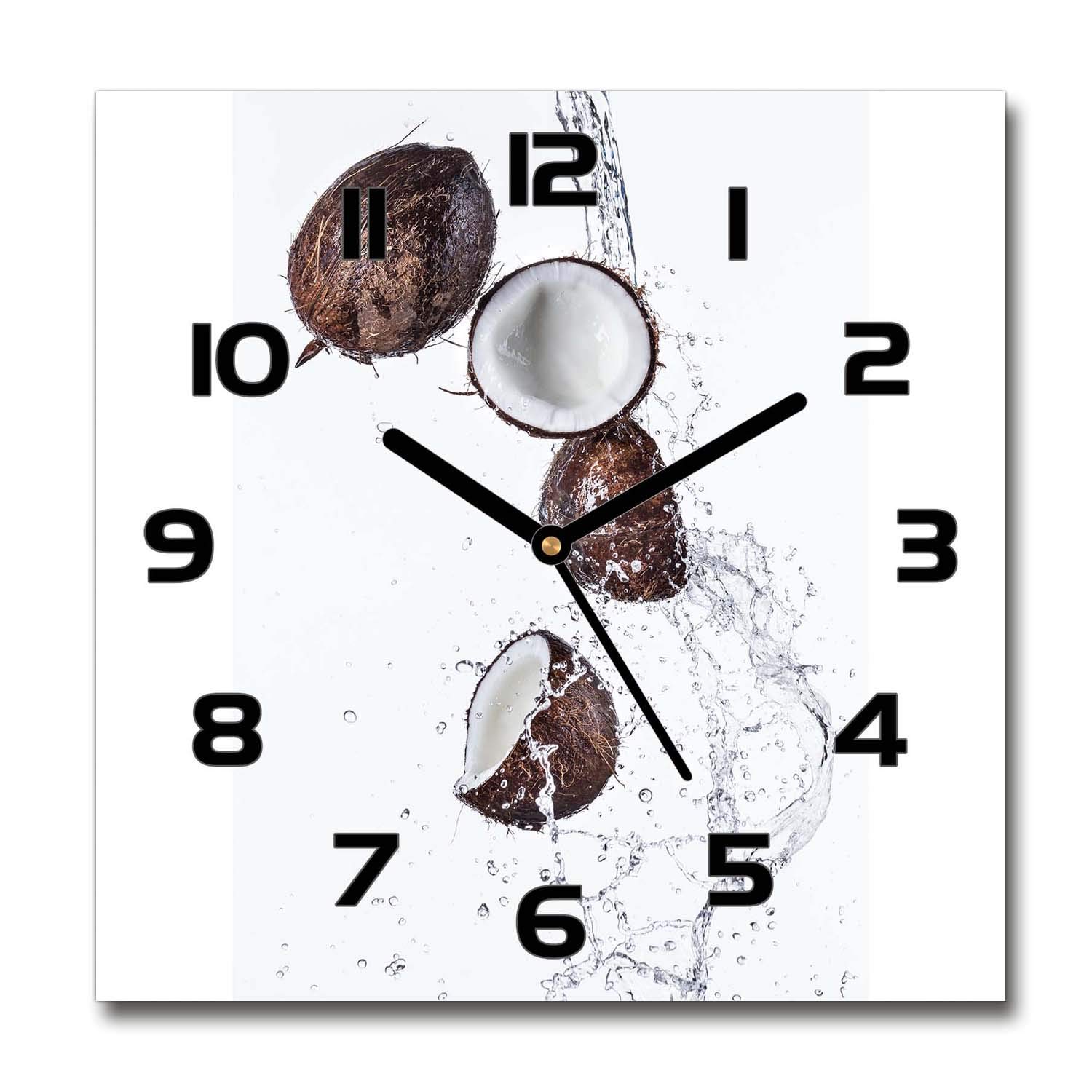 Horloge en Verre Silencieuse Salon - Tulup 60x60cm pour Ambiance Cuisine et Bureau