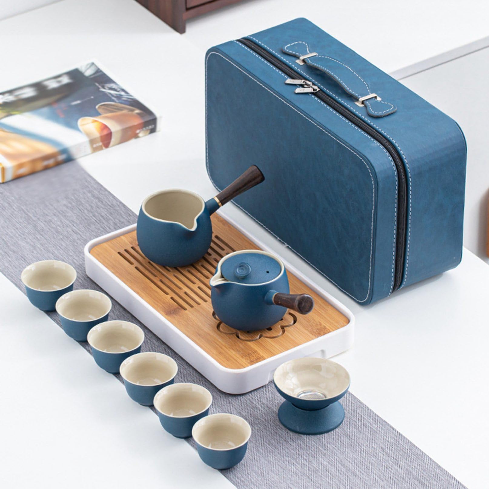 Amazon.co.jp: 番茶器セット 旅行茶具 携帯用セット 日本茶 急須 茶器 