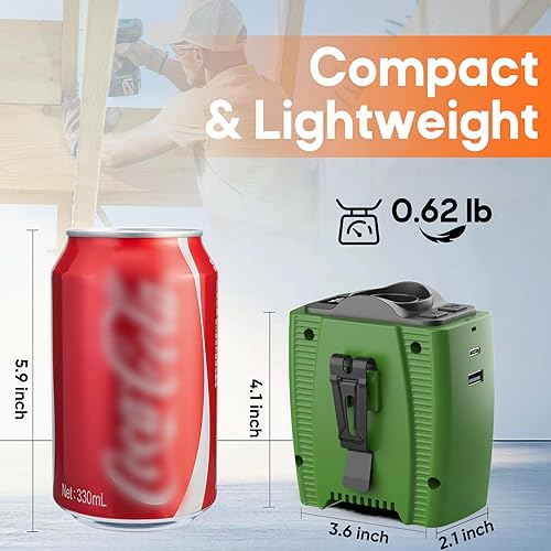 Miniatura 6 de Ventilador de cintura portátil, 5 velocidades, 16000 rpm, potente flujo de aire, 10000 mAh hasta 40 horas de refrigeración, ventilador de cuello