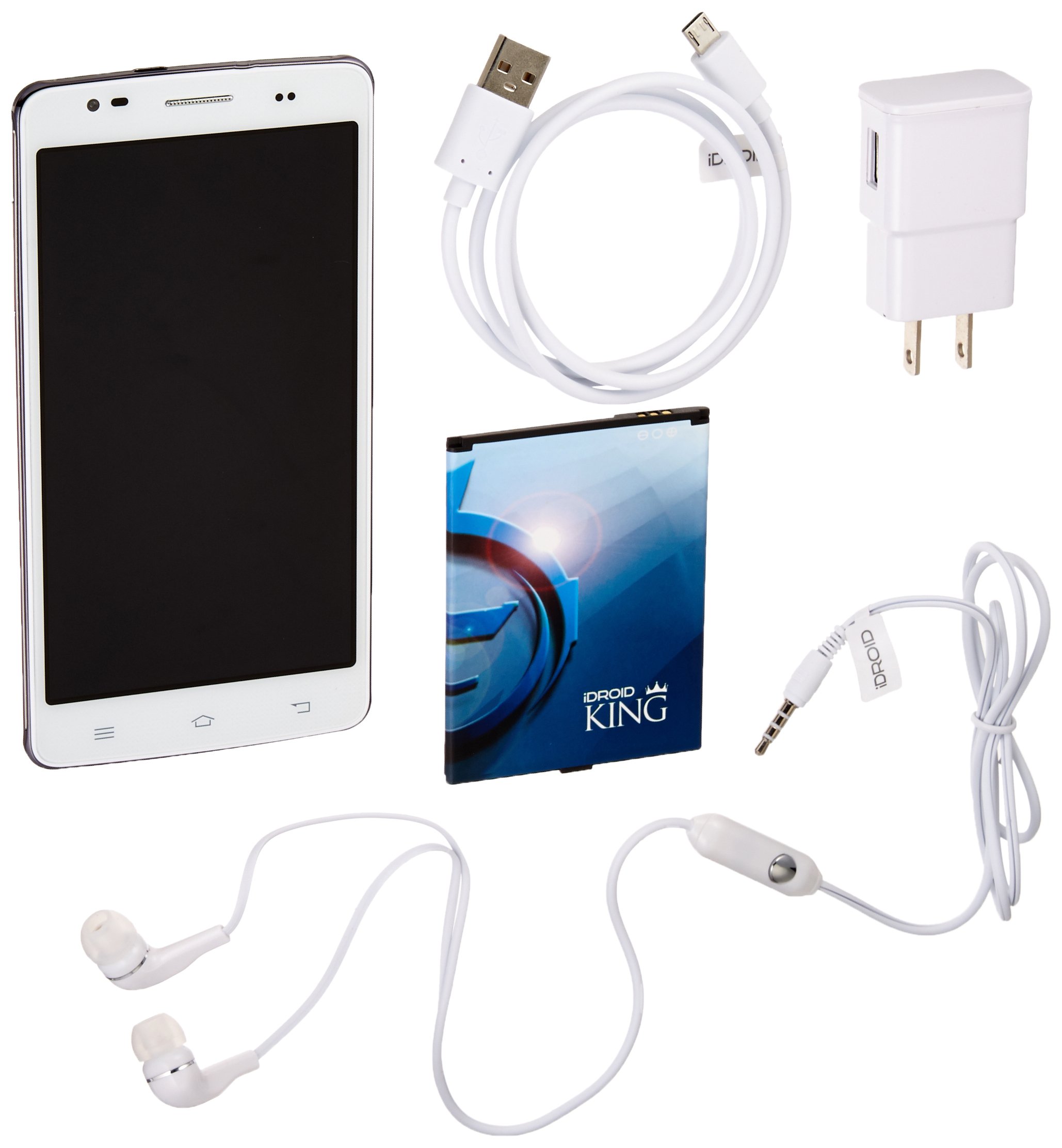 King Pearl White No Contract Phone - Retail Packaging (GSM Service)