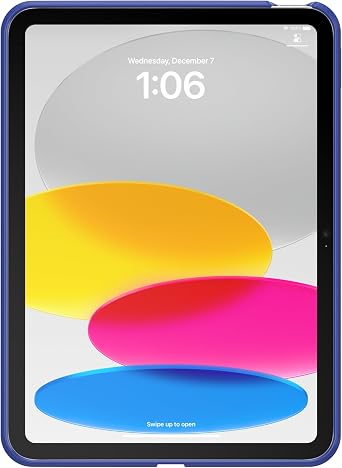 OtterBox iPad 10th Gen & A16 React Case - Thrapt Blue, Ultra-Thin, Easy Installation, Raised Edges Protect Camera & Screen