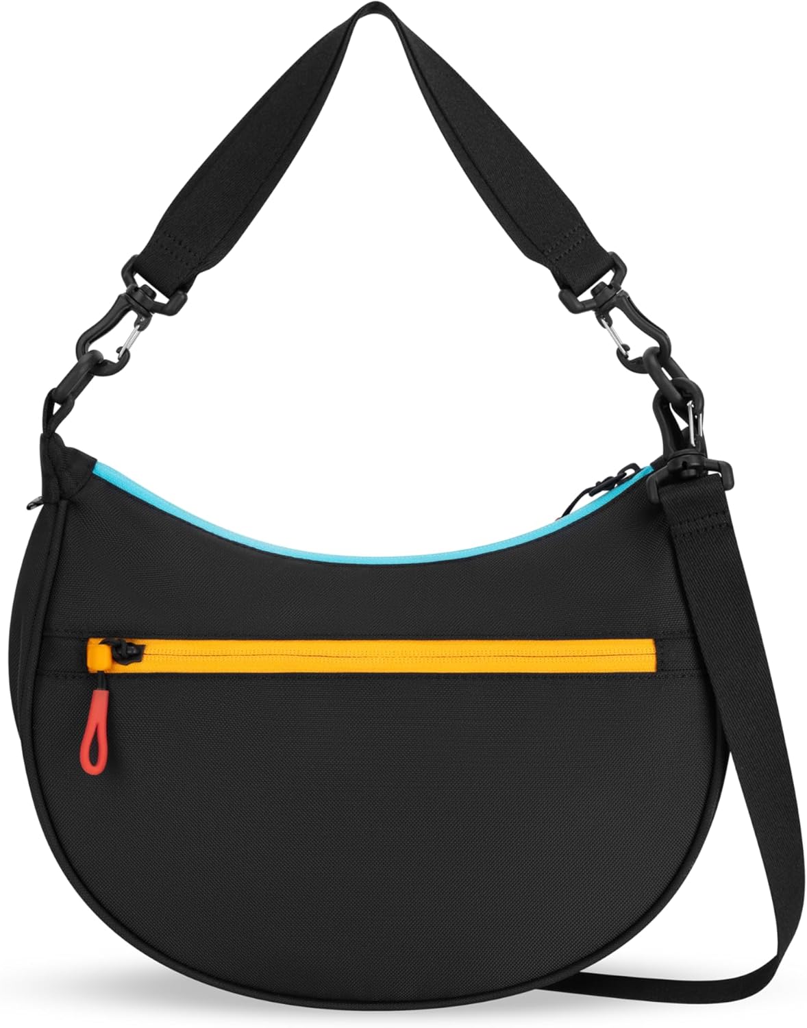 Sherpani Mina, Medium Nylon Crescent Bag, Lightweight Half Moon Crossbody Bags, Fashionable Shoulder Bag