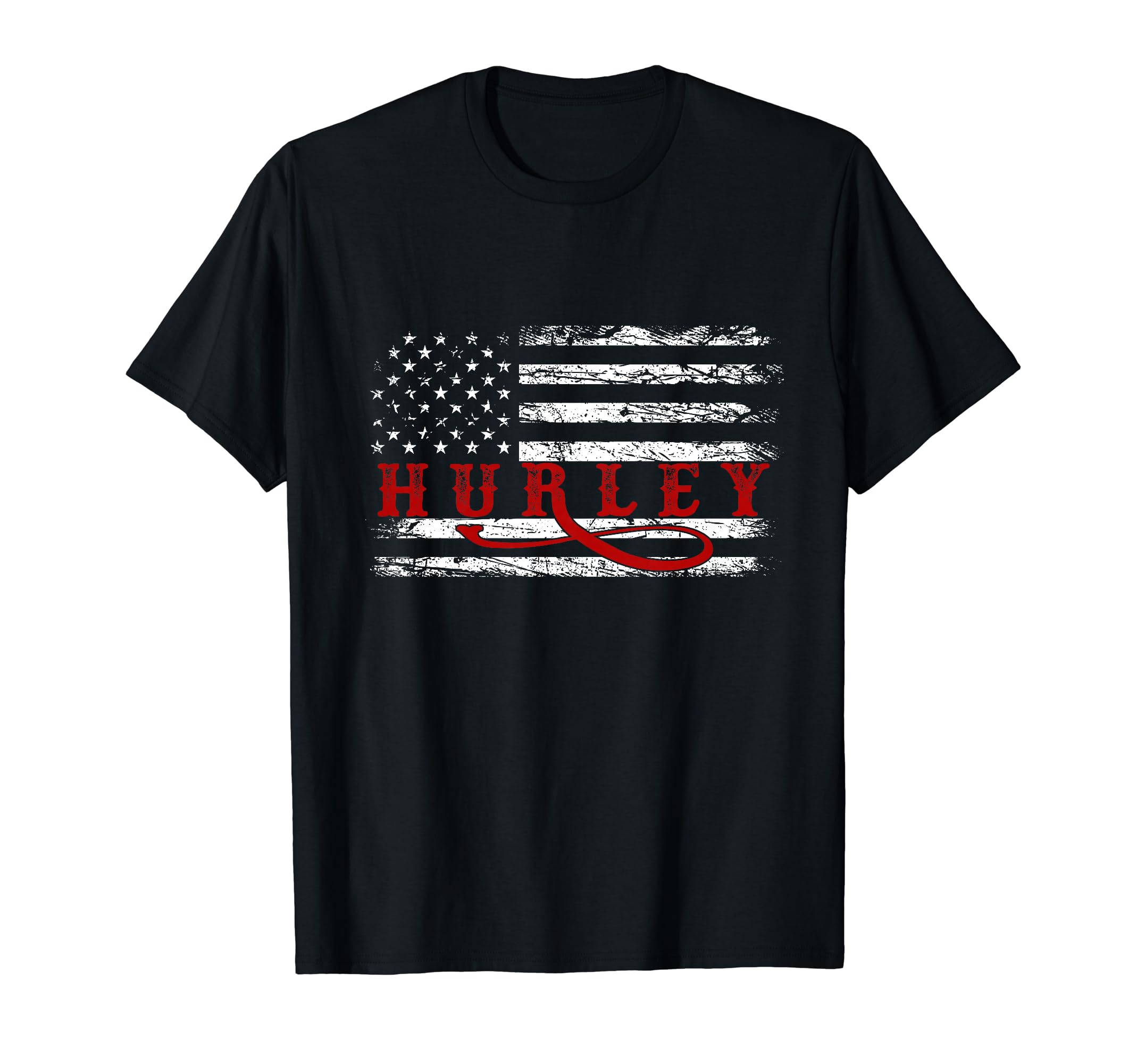 Retro 80's Hurley Mississippi MS T-Shirts & GiftsVintage 1980s Mississippi American Flag Hurley USA Patriotic T-Shirt