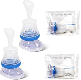 2Packs Portable Assist Kit to Remove Clogged Fluid and Objects, Essential Home Kit for Toddler and Children, GY Design Provided