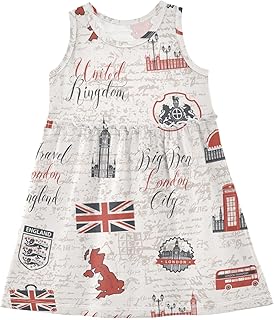 Cute Snake Botanical Girls Dresses Casual Toddler Summer Dresses Outfits for Little Kids 2T-8Y - Buy now