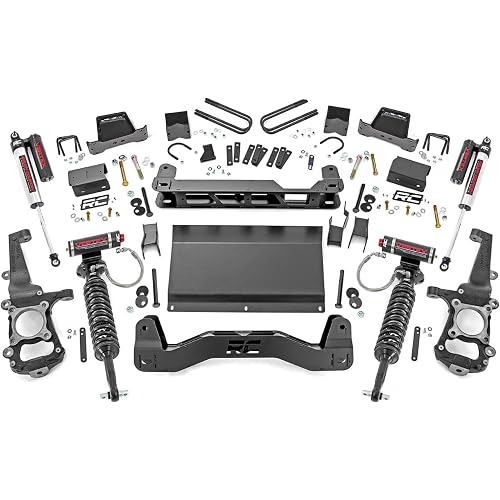 Rough Country 6" Suspension Lift Kit with Vertex Coilovers & Vertex Shocks for Ford F-150 4WD (2021-2024)