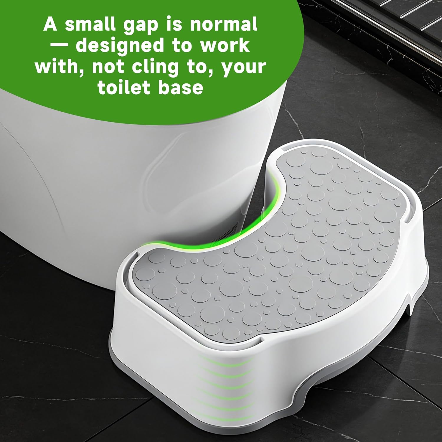 EmoH Squatting Stool for Adults - 16.7" Wide 2-in-1 Adjustable Poop Stool - Heavy Duty Non-Slip Toilet Stool for Better Posture & Bathroom Use,Potty Training,Toddler Step Stool for Kids