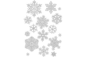 SUPERDANT Snowflake Iron On Snowflake Print Heat Transfer