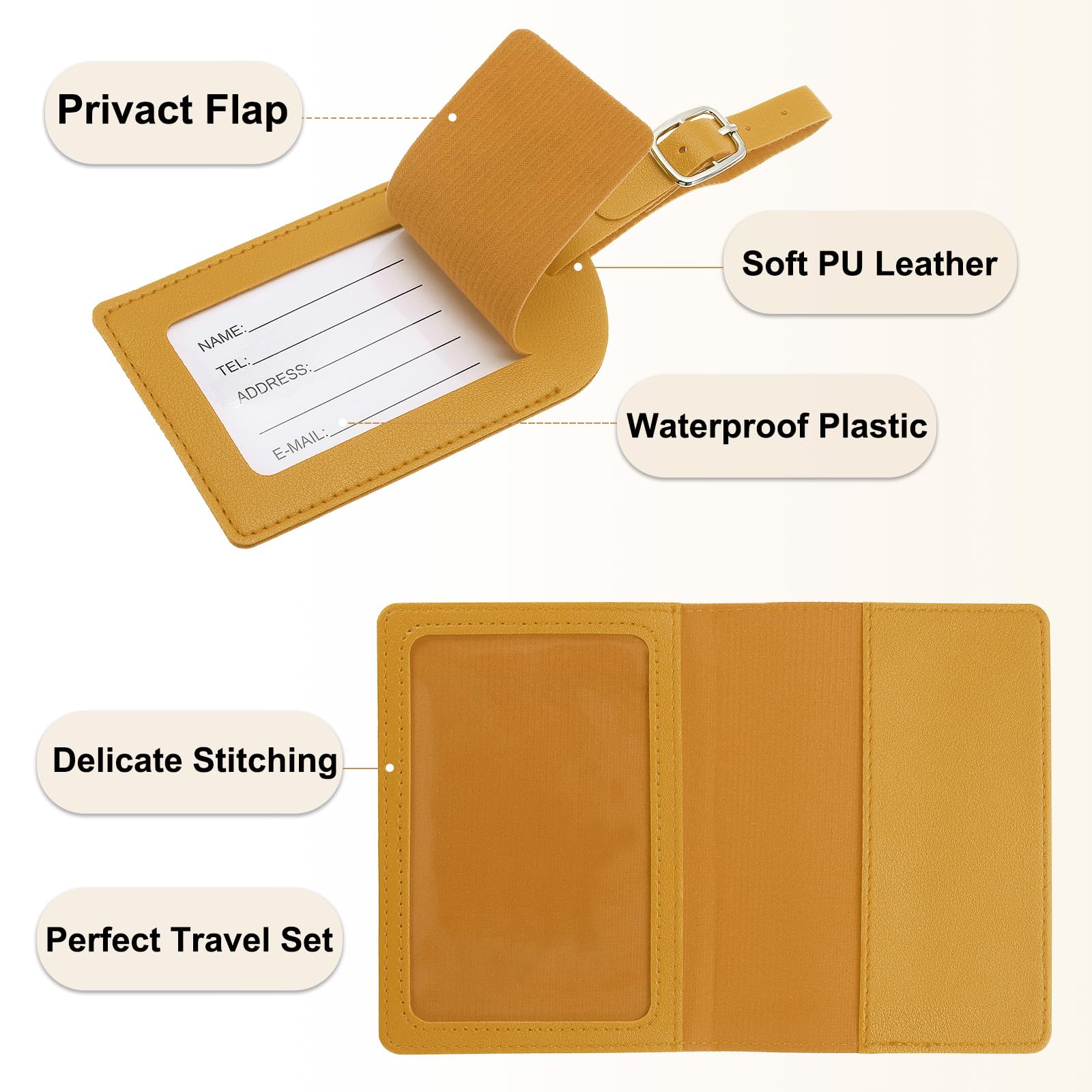 Etiquette De Bagage,blue--Étiquette De Bagage En Cuir PU Pour Hommes Et