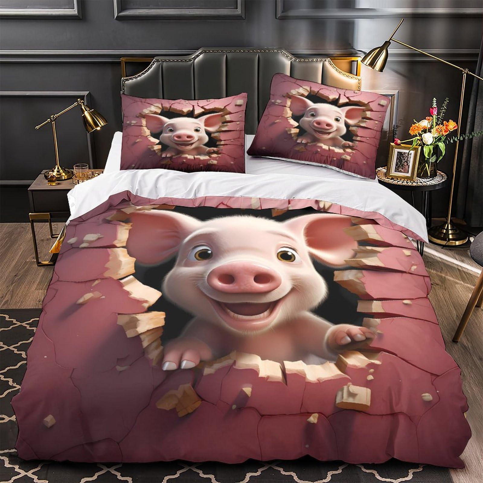 Parure de lit hibou mignon, le cadeau de 260x220 cm pour envelopper les couples de douceur