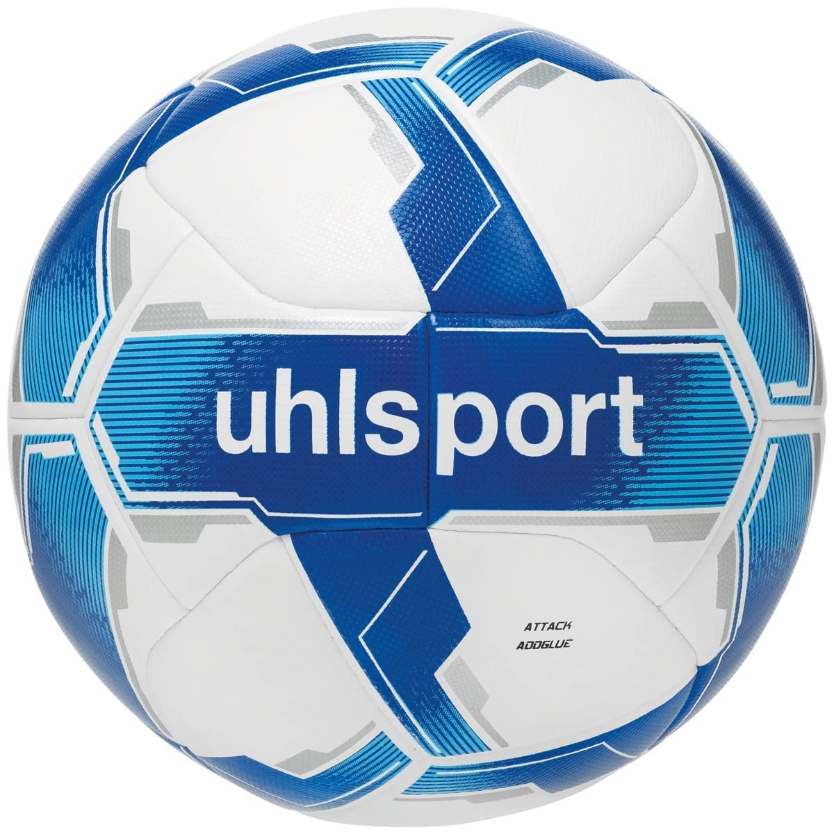 uhlsport Fussball Attack ADDGLUE Fussball Soccer Spielball Trainingsball - mit Neuer ADDGLUE-Technologie - für Jugend und Aktive - FIFA Basic