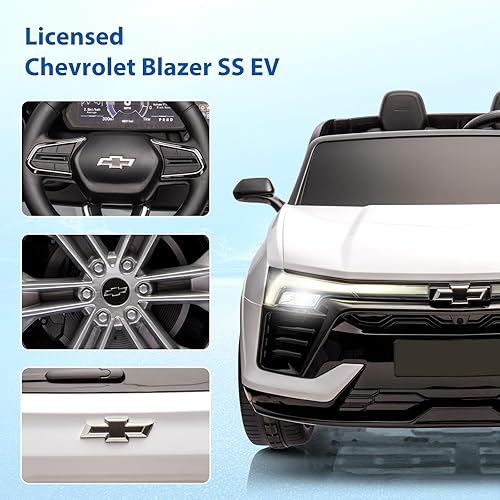 Miniatura 2 de Hetoy Chevrolet Blazer de 24 plazas con licencia de 24 V con control remoto para padres, 3 velocidades, música inalámbrica, reproductor de MP3,