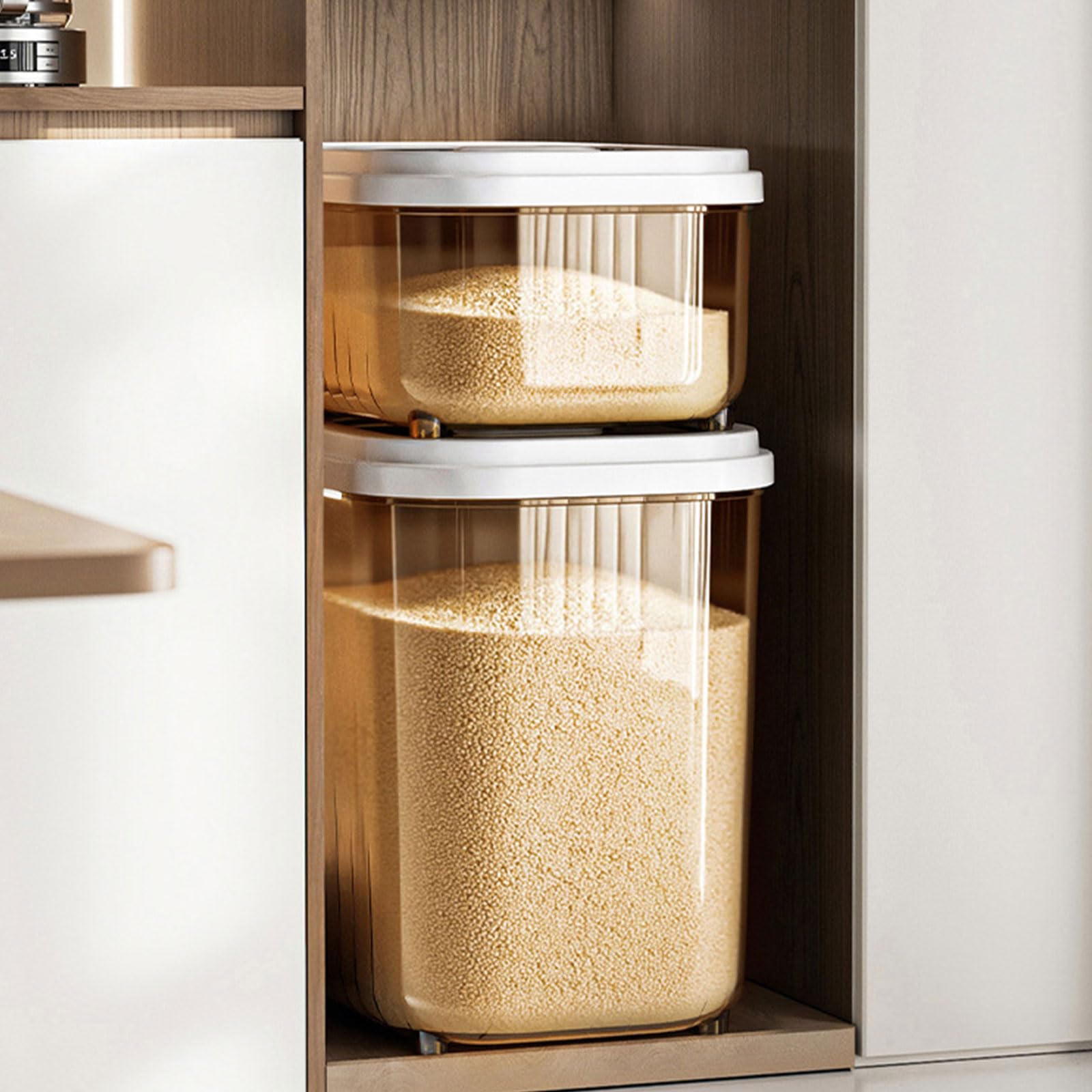 Contenitore per Cereali sigillato con Coperchio Scorrevole per Contenitore per Farina d ' Avena e Cibo per Animali Domestici