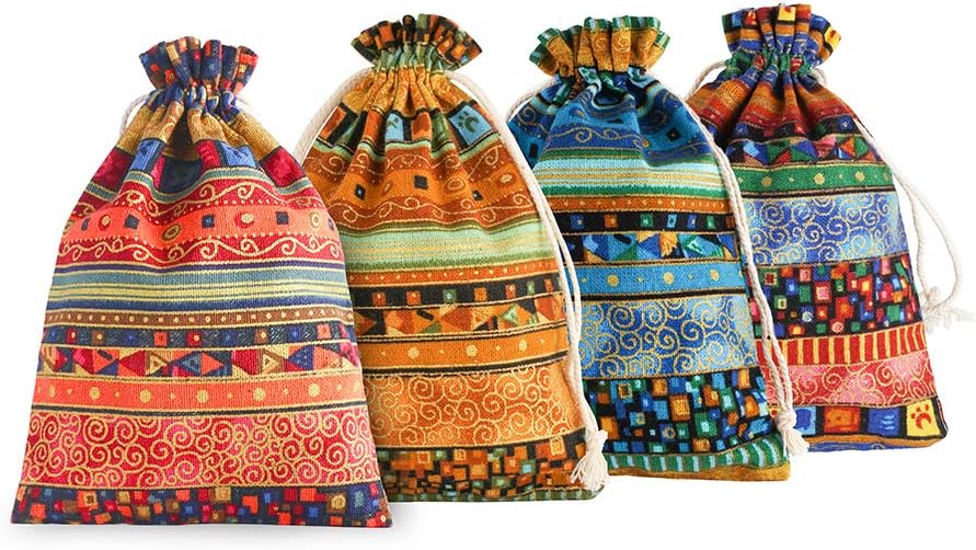 SumDirect Egyptian Ethnic Burlap Bags