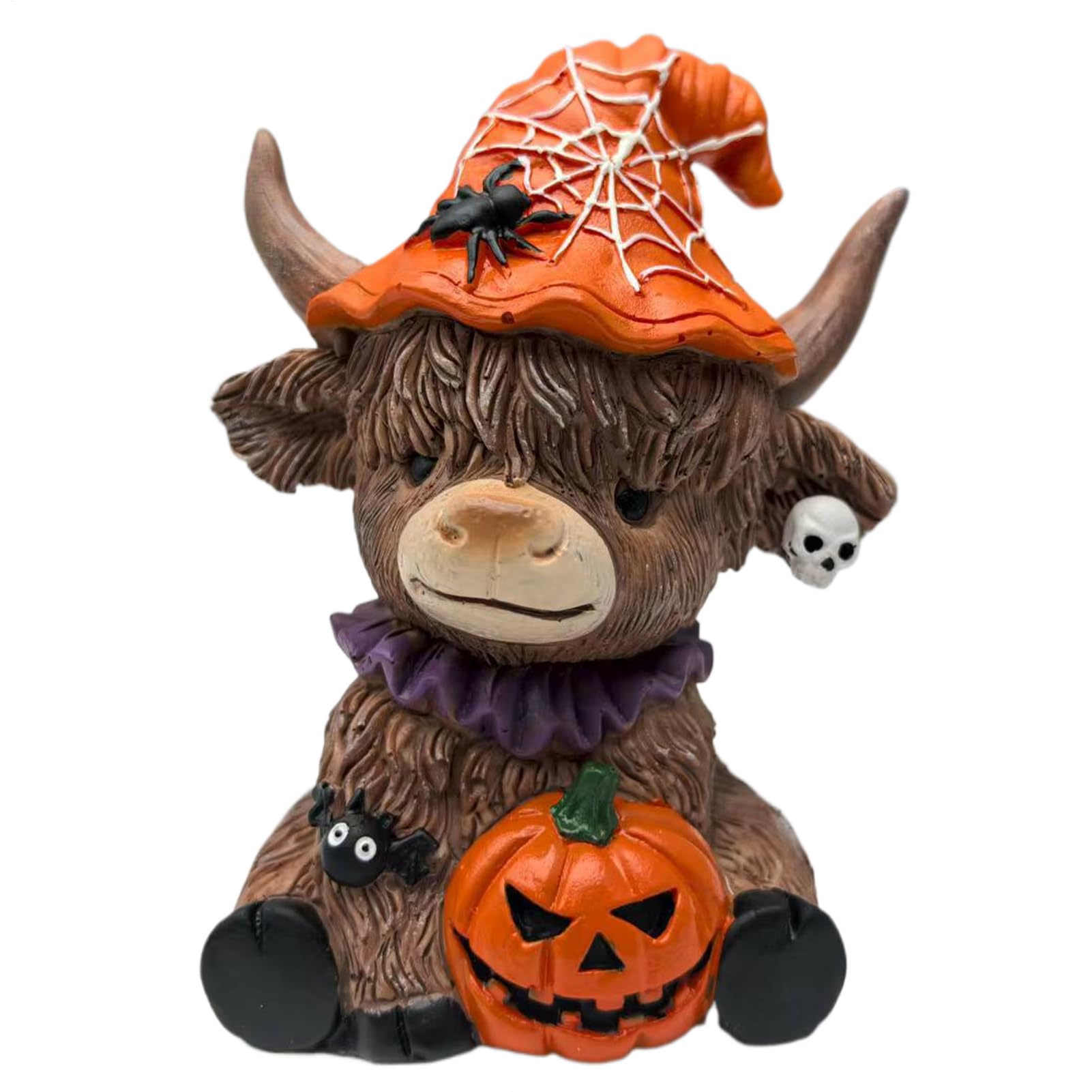 Figurine d'Halloween vache Highland : brisez la monotonie de votre décoration de table