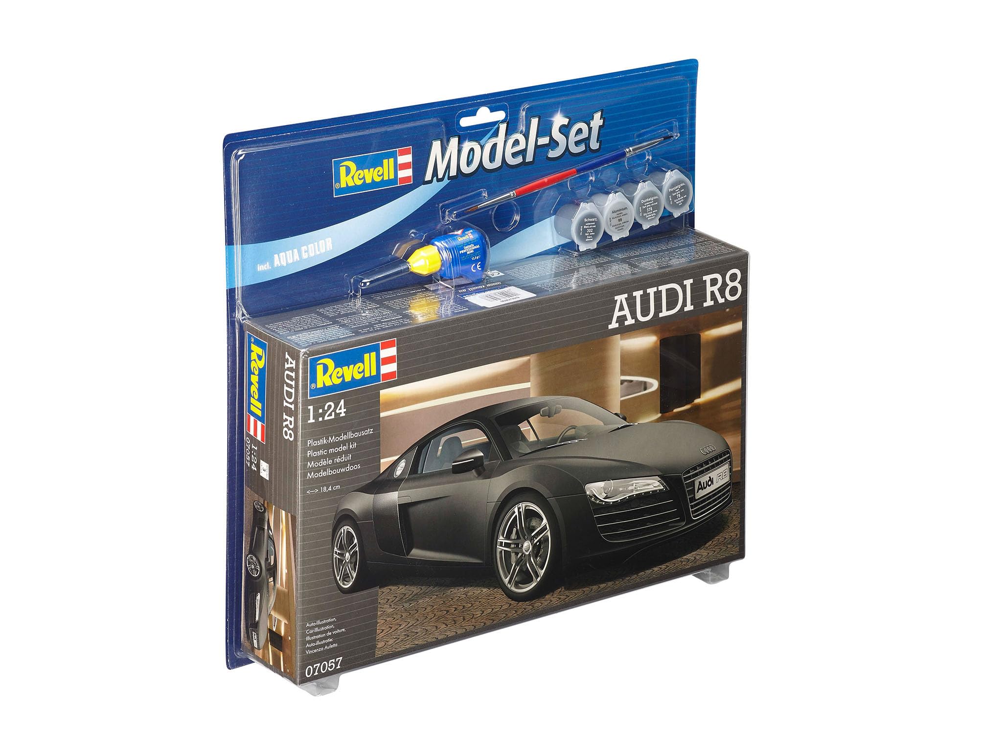 Revell Audi R8 German Sports Car 1:24 Model Kit with Paint 67057