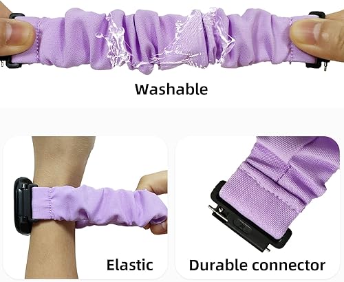 Miniatura 3 de NewJourney Paquete de 2 bandas elásticas de tela suave compatibles con Gizmo Watch 321 y Gabb Watch 321 y SyncUP para niños, bonita y elástica banda