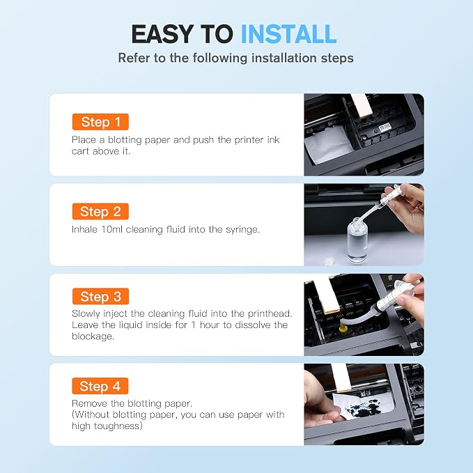 Kit de limpieza para cabezal de impresora E-Z Ink 100ML miniatura 6