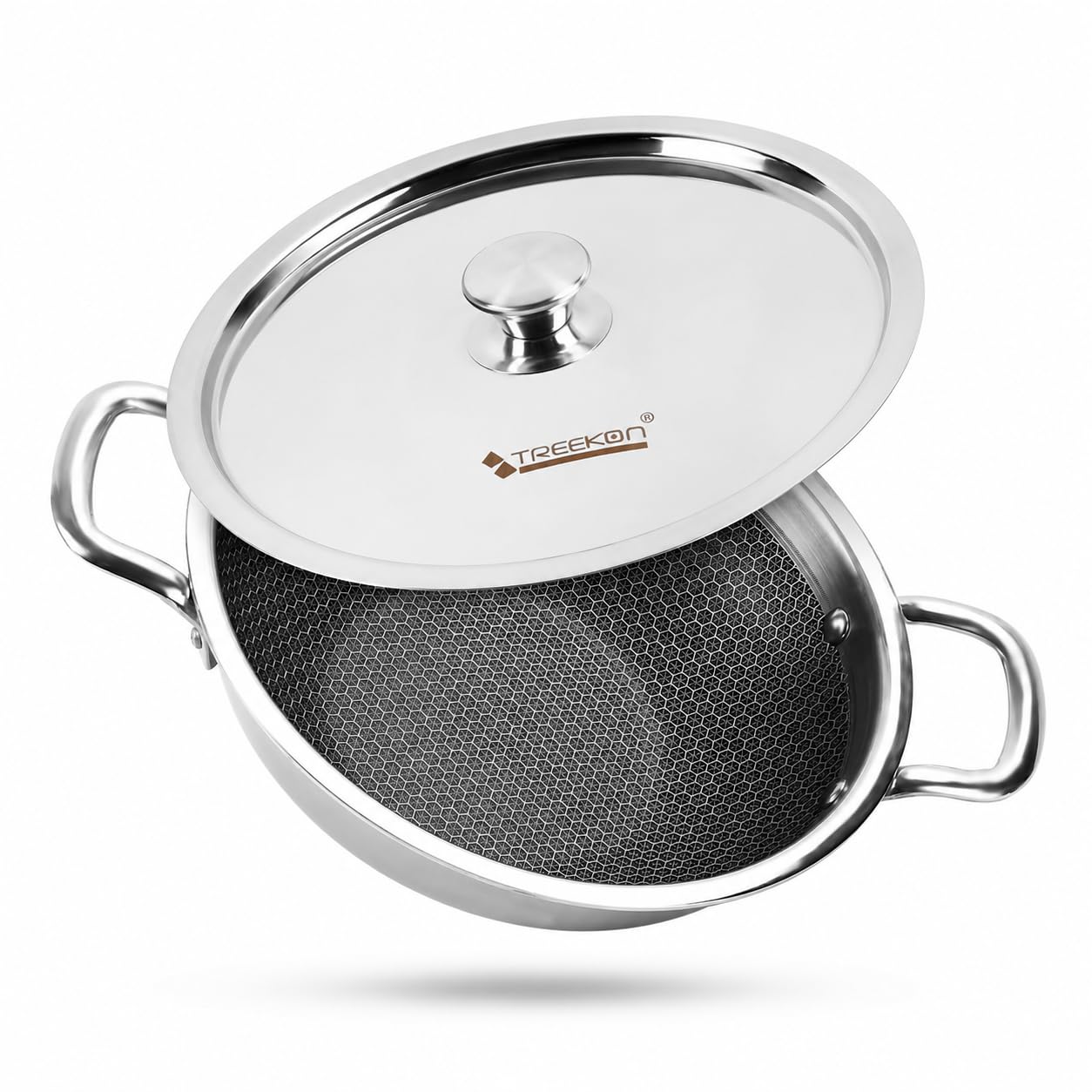 Triply Stainless Steel 20 CM | Non-Stick Deep Kadai 1.5 Litre | Kadhai with Glass Lid | Kadai for Cooking & Frying — Amazon image 11