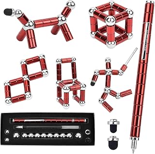 Fidget Pen,Magnetic Pen， Decompression Magnetic Fidget Toy Pen, Magnet Pen Fidget Toy Relieve Pressure Toy Gifts for Kids or Friends! (Red)