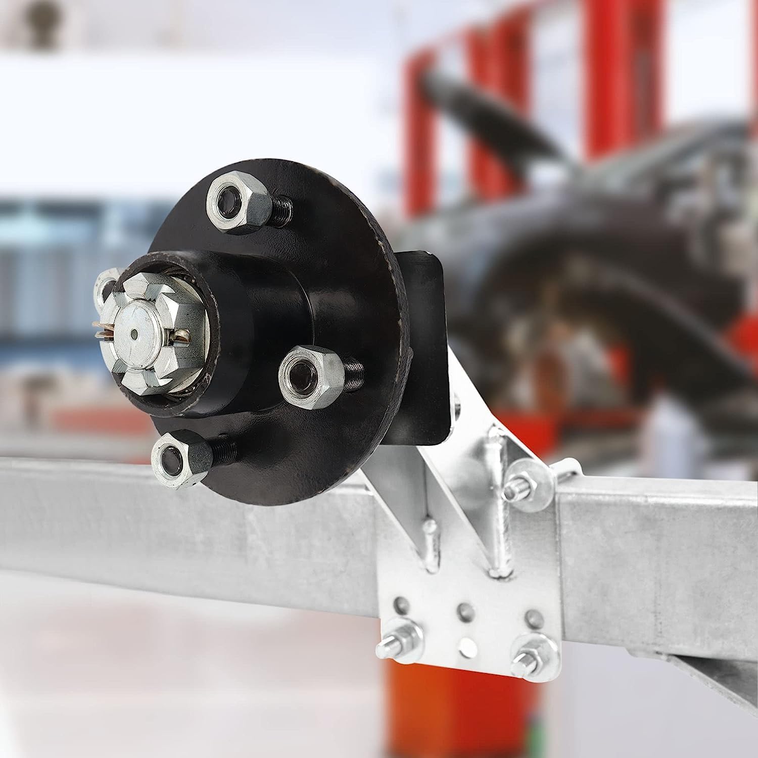 Trailer Axle Kits with 4 on 4" Bolt Idler Hub & 1" Round BT8 Spindle one hub