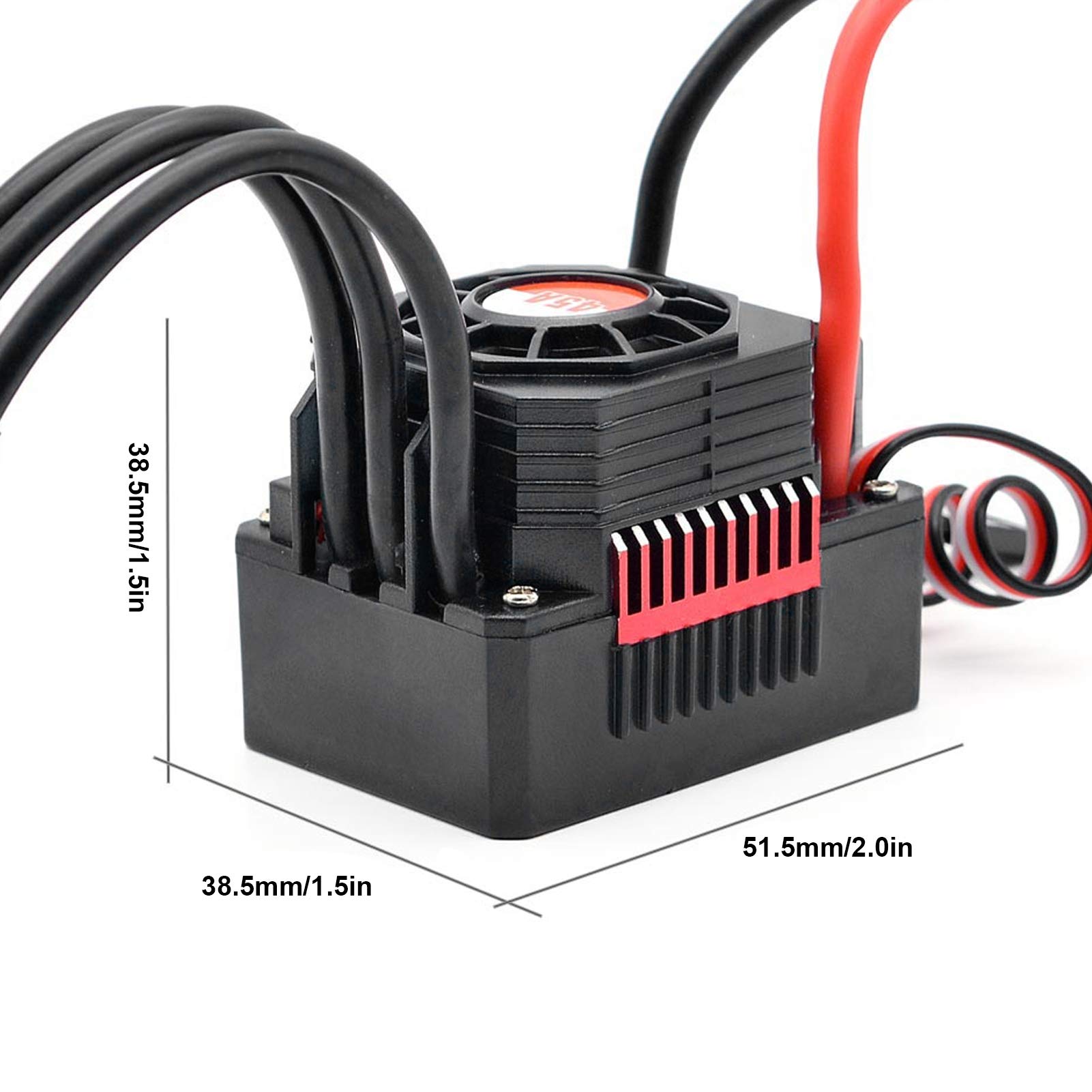 SURPASS‑HOBBY 80A Waterproof Brushless ESC with XT60 Plug for 1/10 1/8 RC