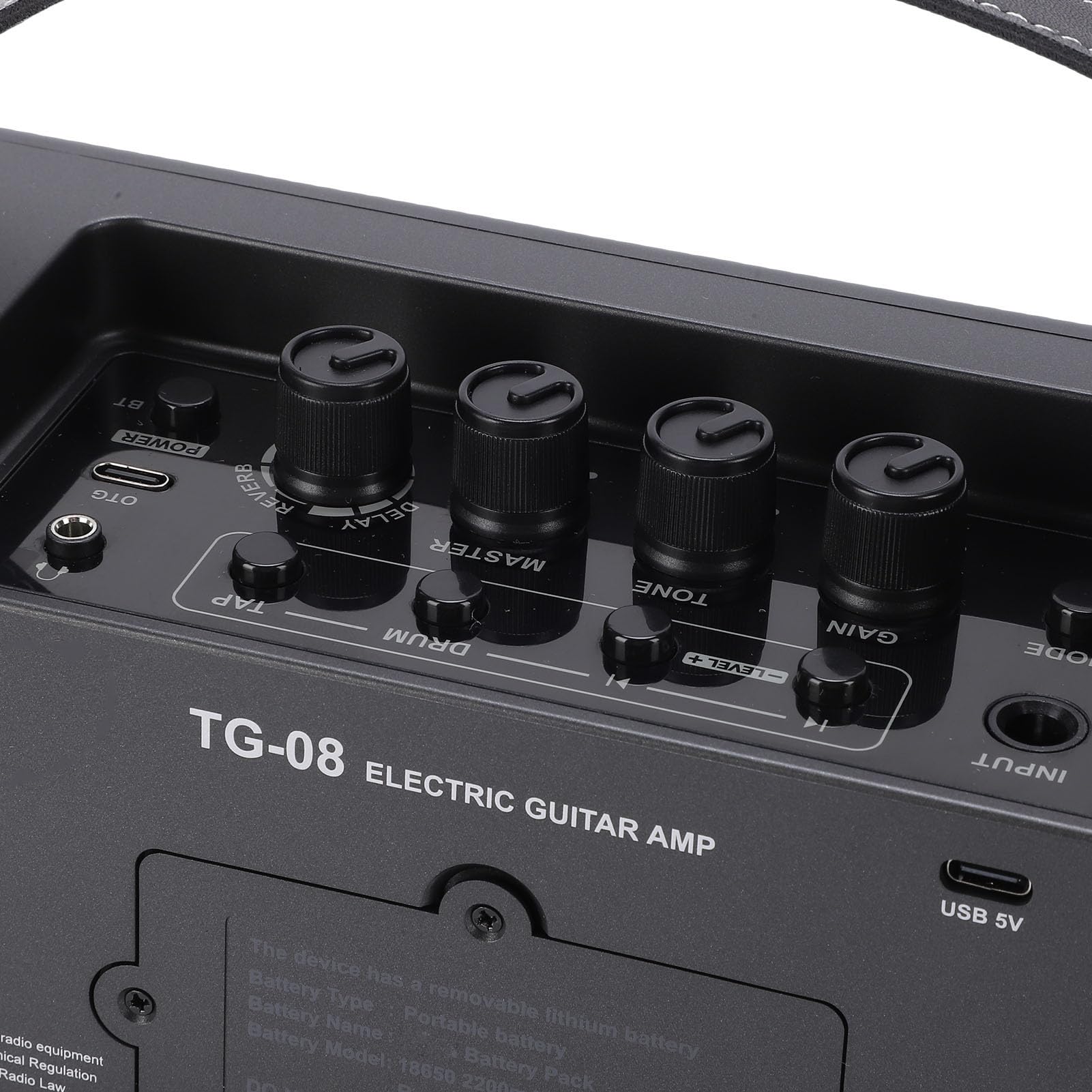 Cryfokt Amplificatore per Chitarra, Tecnologia Completamente Analogica da 10 W, Portata 50 M, Amplificatore per Chitarra Elettrica, Portatile con Jack per Cuffie, Ingresso AUX, per Esercitazioni