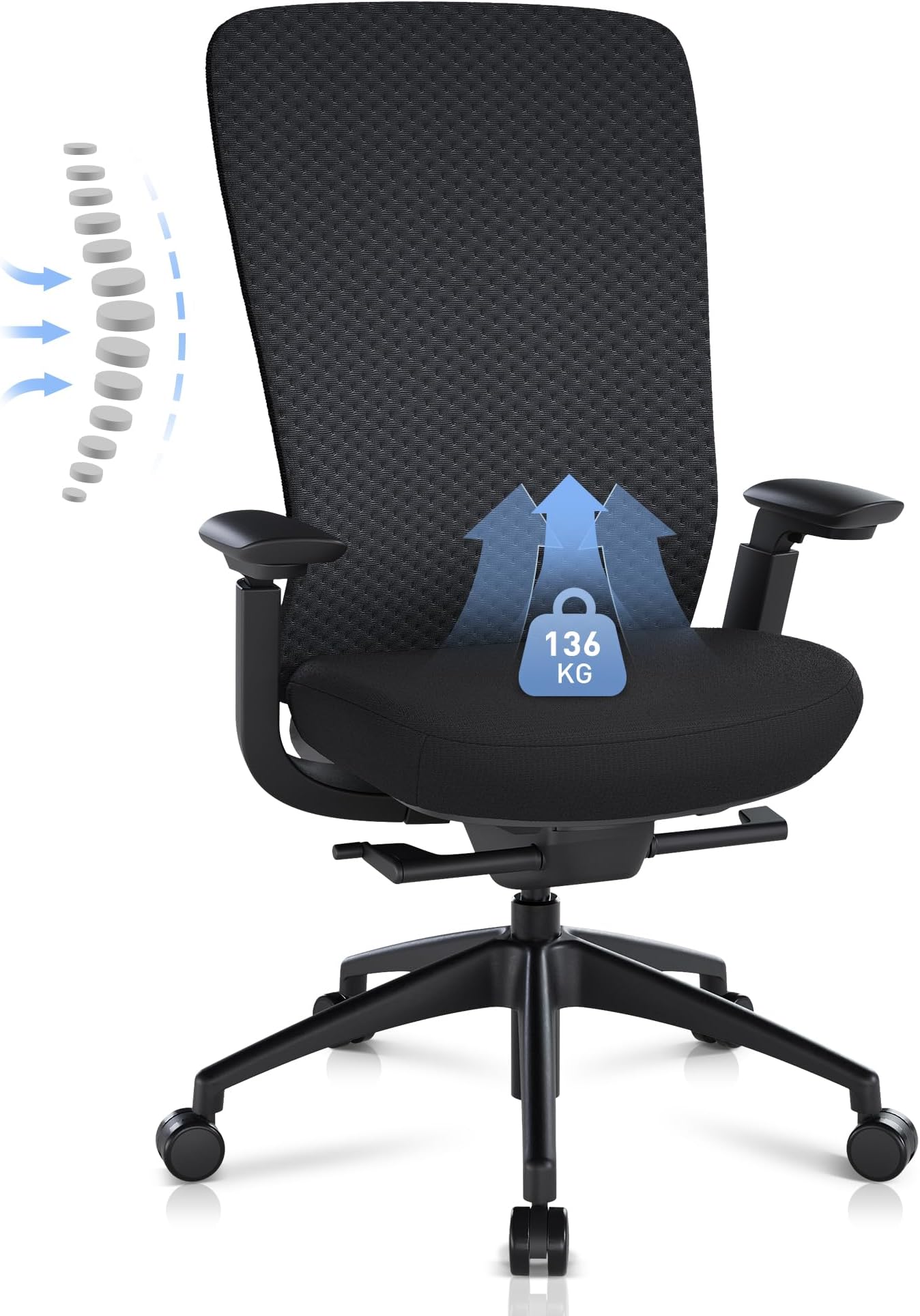 COLAMY Ergonomic Mesh Office Chair, Neza, Grey
