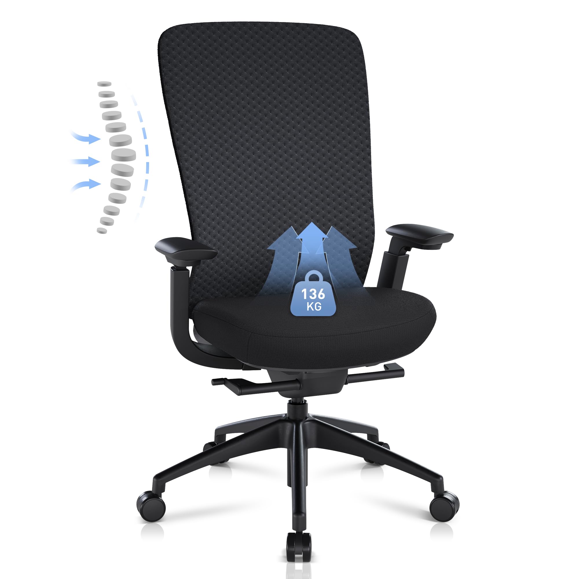 COLAMY Ergonomic Mesh Office Chair, Neza, Grey