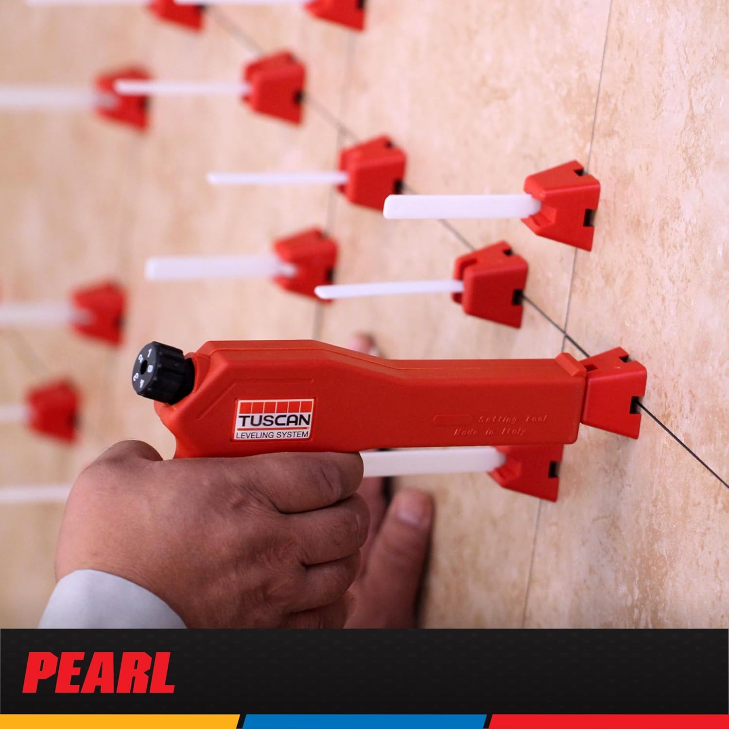 PEARL ABRASIVE CO. Tuscan Leveling System Bucket of 500 Straps