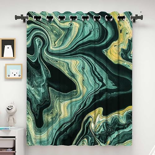 Miniatura 7 de Cortinas para Sala Elegantes Modernas - Cortina a cuadros oscuros para puerta, despensa, habitación de los niños, 47 pulgadas de ancho x 70.1